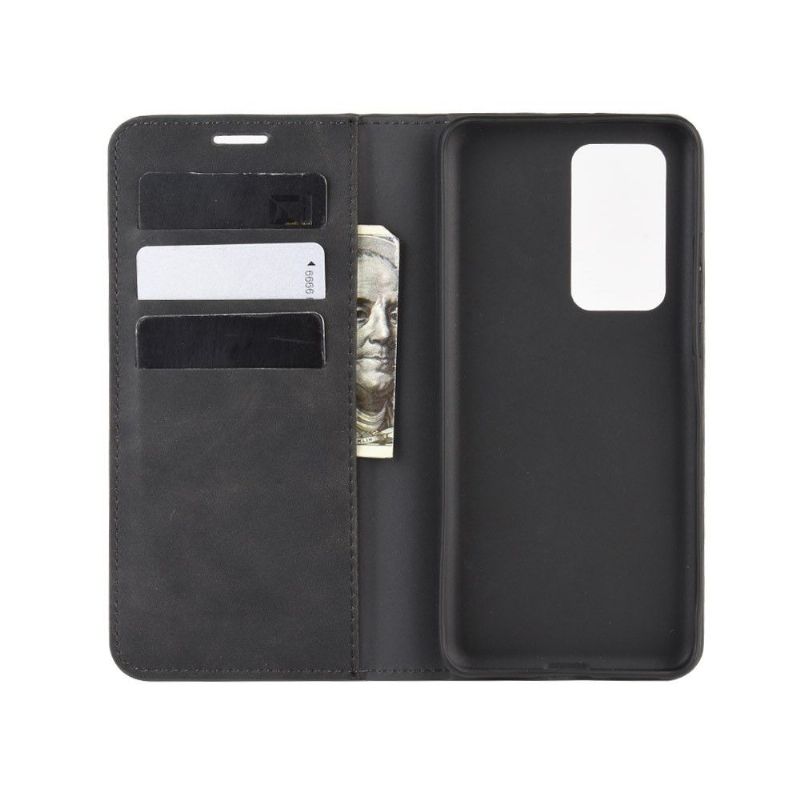 Case Huawei P40 Original Flip Cover Klassisk Imiteret Læder