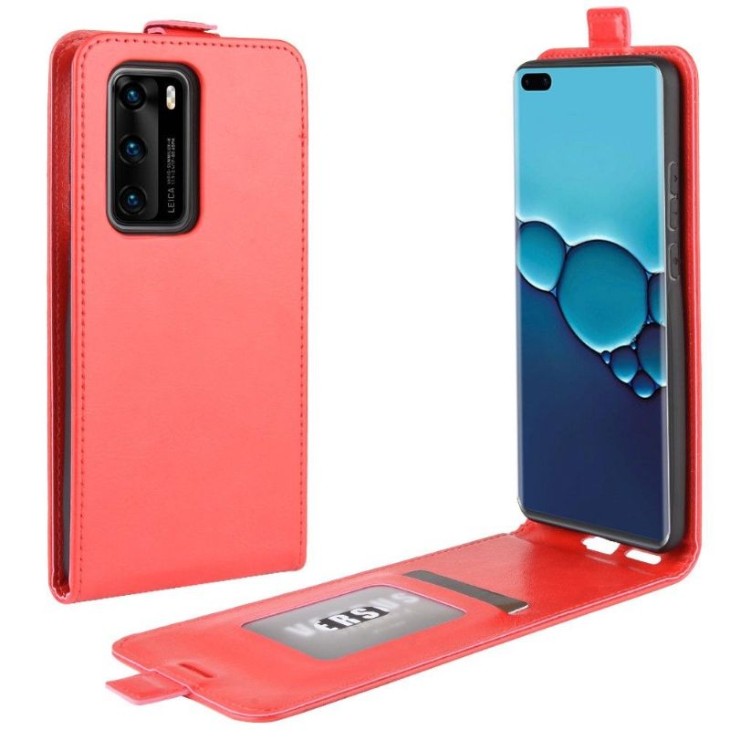 Case Huawei P40 Original Flip Cover Le René Kunstlæder Lodret