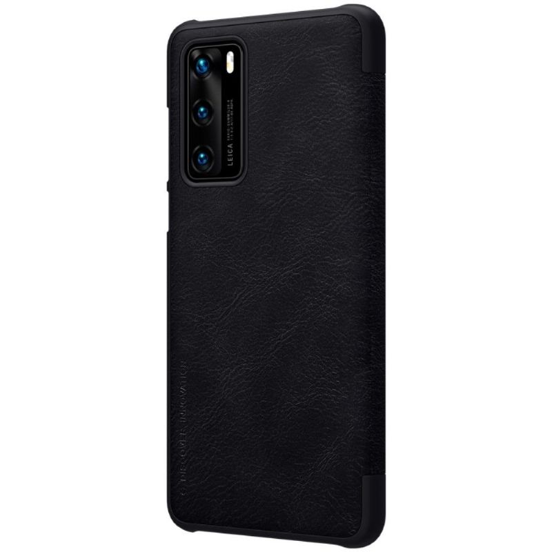 Flip Cover Huawei P40 Anti-fald Qin-serien Nillkin Kunstlæder