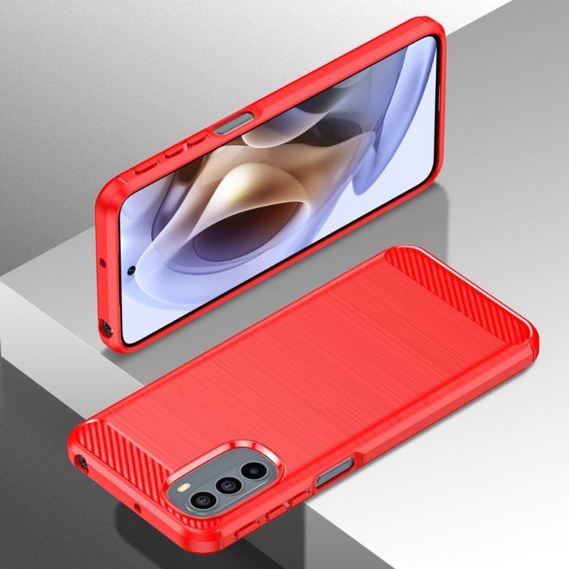 Cover Motorola Moto G31 / Moto G41 Silikone Børstet Effekt