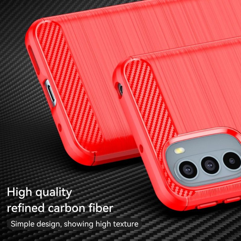 Cover Motorola Moto G31 / Moto G41 Silikone Børstet Effekt