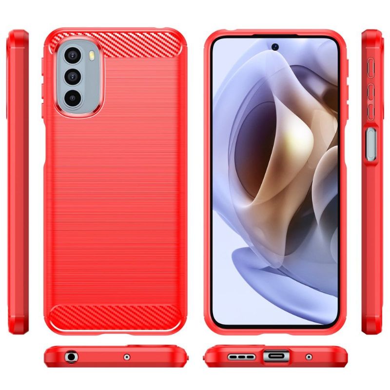 Cover Motorola Moto G31 / Moto G41 Silikone Børstet Effekt