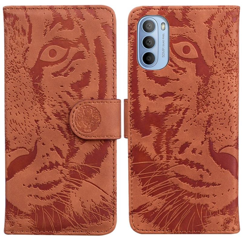 Etui Motorola Moto G31 / Moto G41 Præget Tiger