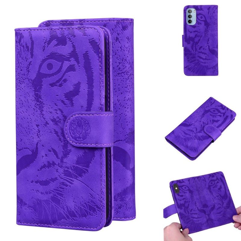 Etui Motorola Moto G31 / Moto G41 Præget Tiger