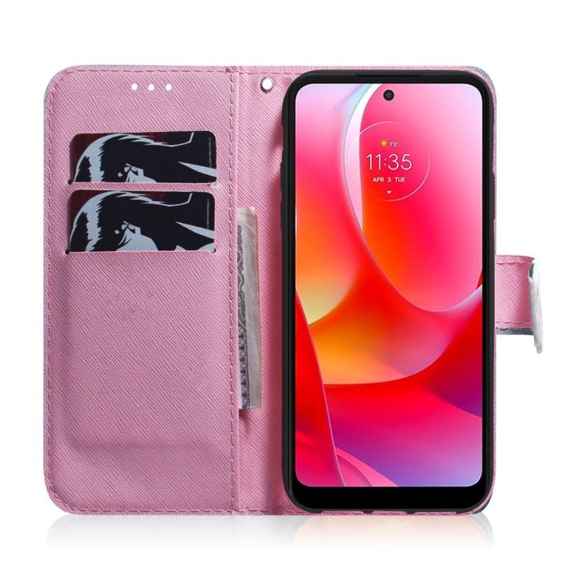 Etui Motorola Moto G31 / Moto G41 Vild Blomst