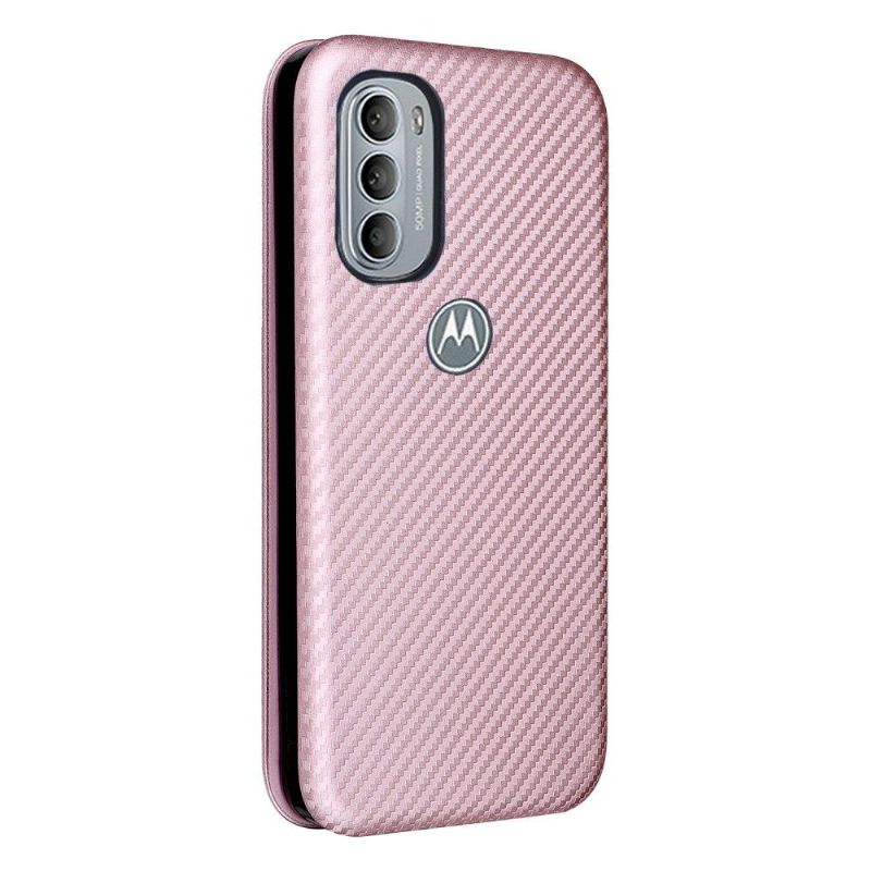 Flip Cover Motorola Moto G31 / Moto G41 Anti-fald Carbon Fiber Læder