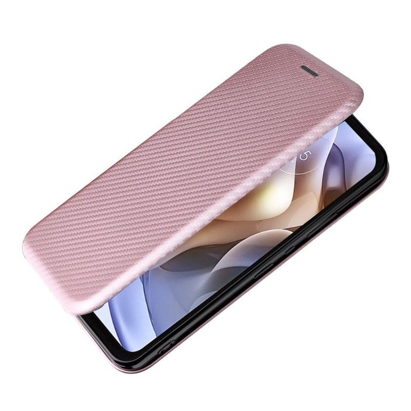 Flip Cover Motorola Moto G31 / Moto G41 Anti-fald Carbon Fiber Læder