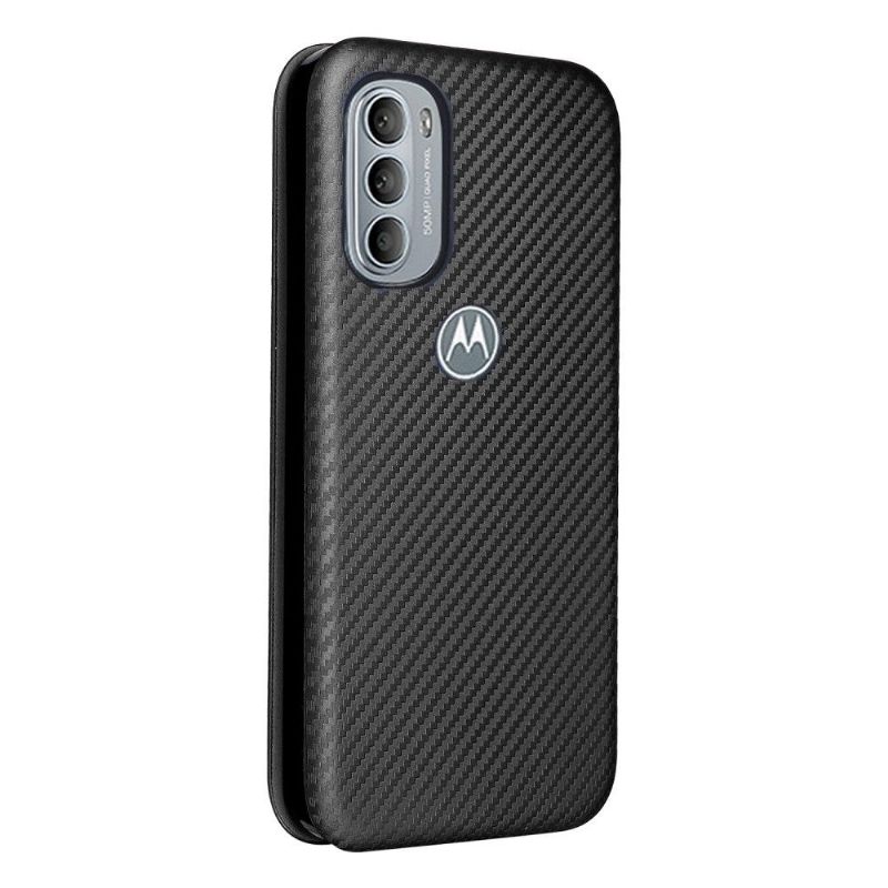 Flip Cover Motorola Moto G31 / Moto G41 Anti-fald Carbon Fiber Læder