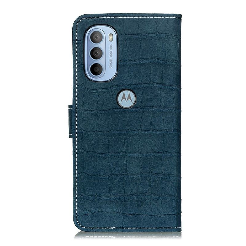 Flip Cover Motorola Moto G31 / Moto G41 Croco Look Syning