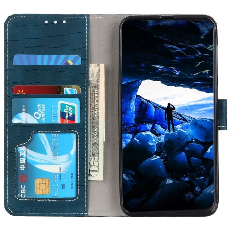 Flip Cover Motorola Moto G31 / Moto G41 Croco Look Syning