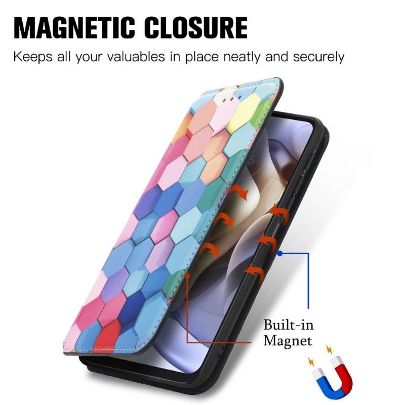 Flip Cover Motorola Moto G31 / Moto G41 Farvet Honeycomb