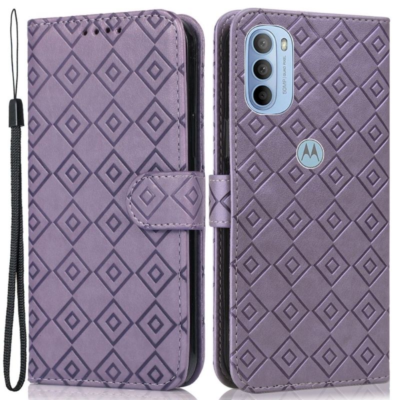 Flip Cover Motorola Moto G31 / Moto G41 Læder Cover Flapgitter