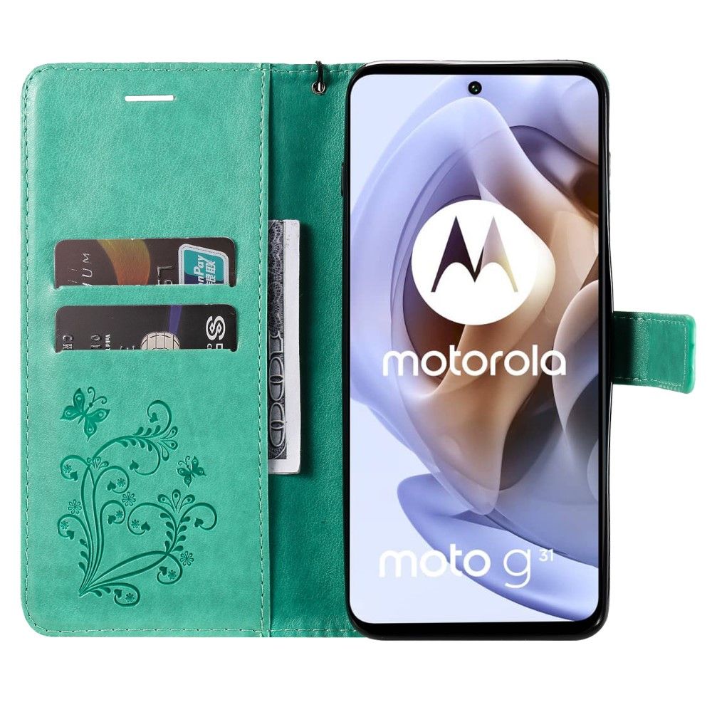 Flip Cover Motorola Moto G31 / Moto G41 Supportfunktion Sommerfugle