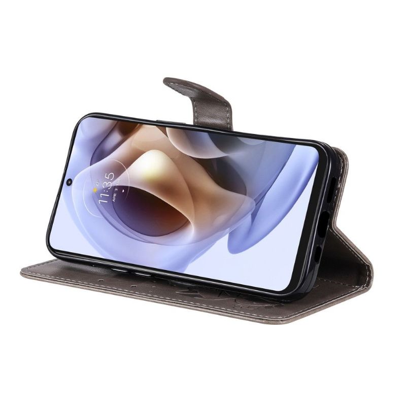 Læder Cover Motorola Moto G31 / Moto G41 Illustration Kat