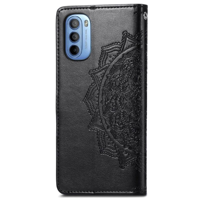 Læder Cover Motorola Moto G31 / Moto G41 Mandala Relief I Kunstlæder