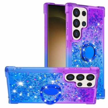 Cover Samsung Galaxy S24 Ultra 5g Gradient Glitter Med Støttering