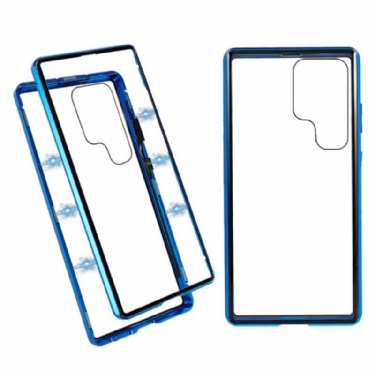 Cover Samsung Galaxy S24 Ultra 5g Magnetisk Hærdet Glas Og Dobbelt Beskyttelse