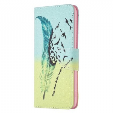 Flip Cover Samsung Galaxy S24 Ultra 5g Fjer Og Fugle