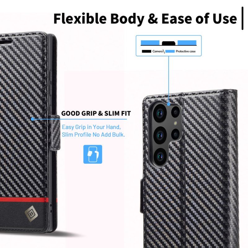 Flip Cover Samsung Galaxy S24 Ultra 5g Kulfiber Lc.imeeke