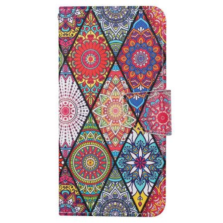 Flip Cover Til Samsung Galaxy S24 Ultra 5g Patchwork Med Rem