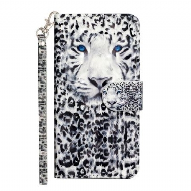 Læder Cover Samsung Galaxy S24 Ultra 5g Telefon Etui Leopardrem