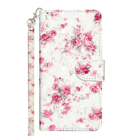 Læder Cover Samsung Galaxy S24 Ultra 5g Telefon Etui Lierty Blomster Med Rem