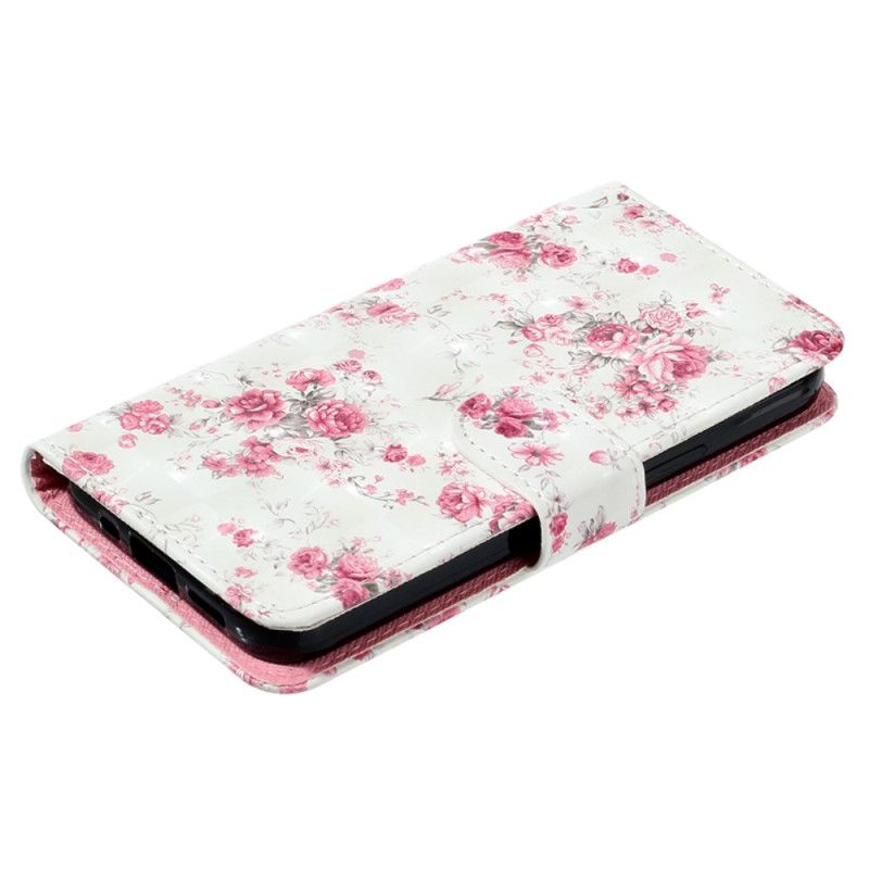 Læder Cover Samsung Galaxy S24 Ultra 5g Telefon Etui Lierty Blomster Med Rem