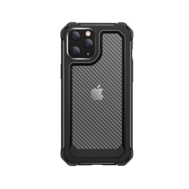Cover iPhone 12 Pro Max Clear Carbon Fiber Style