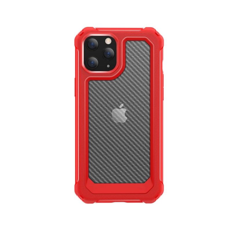 Cover iPhone 12 Pro Max Clear Carbon Fiber Style