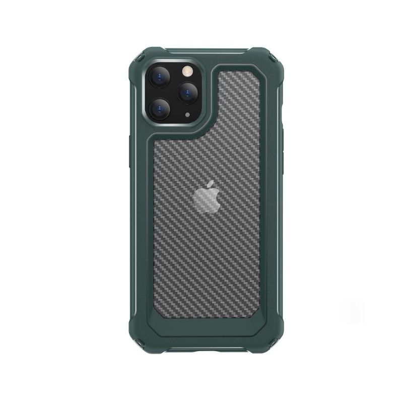 Cover iPhone 12 Pro Max Clear Carbon Fiber Style