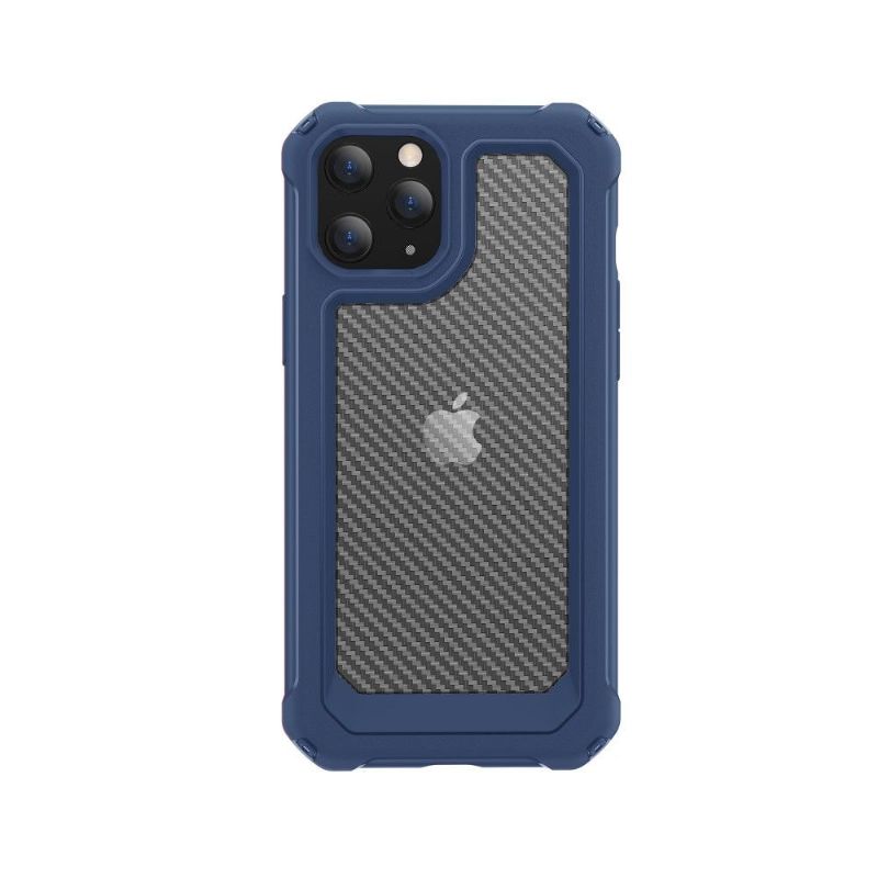 Cover iPhone 12 Pro Max Clear Carbon Fiber Style