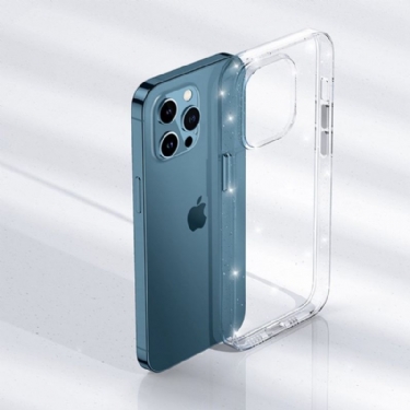 Cover iPhone 12 Pro Max Gennemsigtige Pailletter