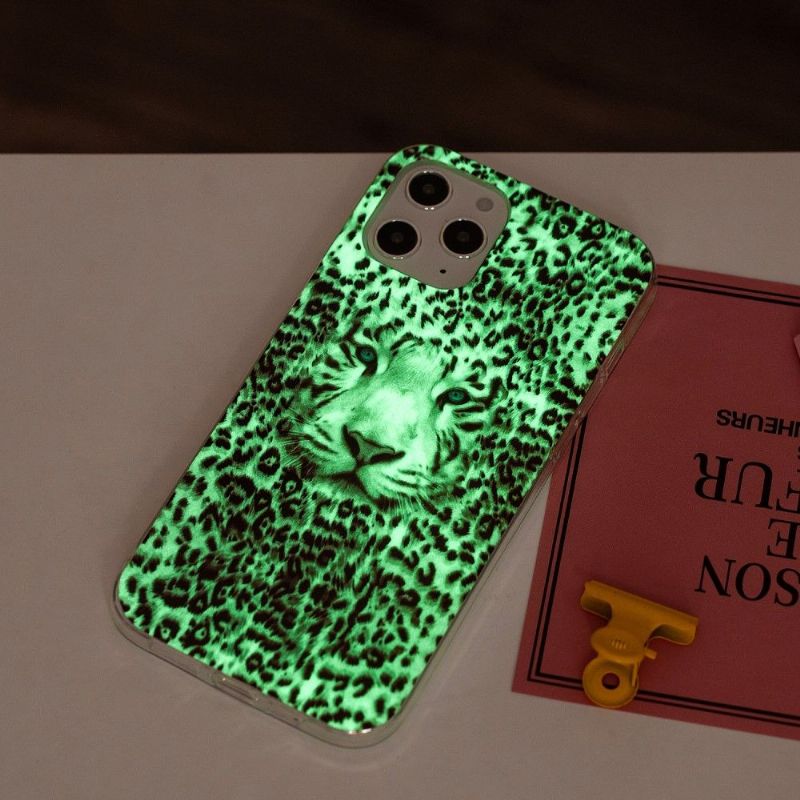 Cover iPhone 12 Pro Max Lysende Sneleopard