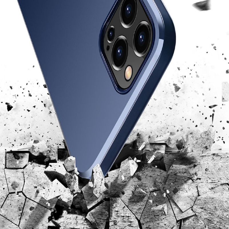 Cover iPhone 12 Pro Max Magnetisk Simplisme - Marineblå