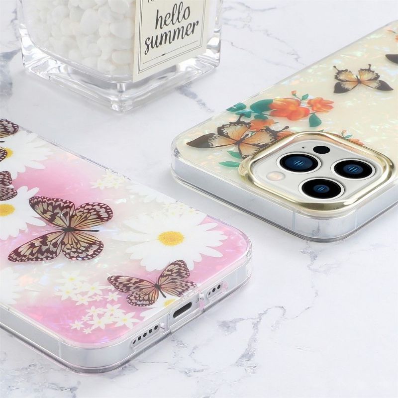 Cover iPhone 12 Pro Max Sommerfugle Og Blomster