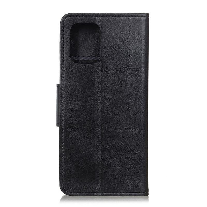 Etui iPhone 12 Pro Max Anti-fald Flip Cover Støttefunktion I Imiteret Læder