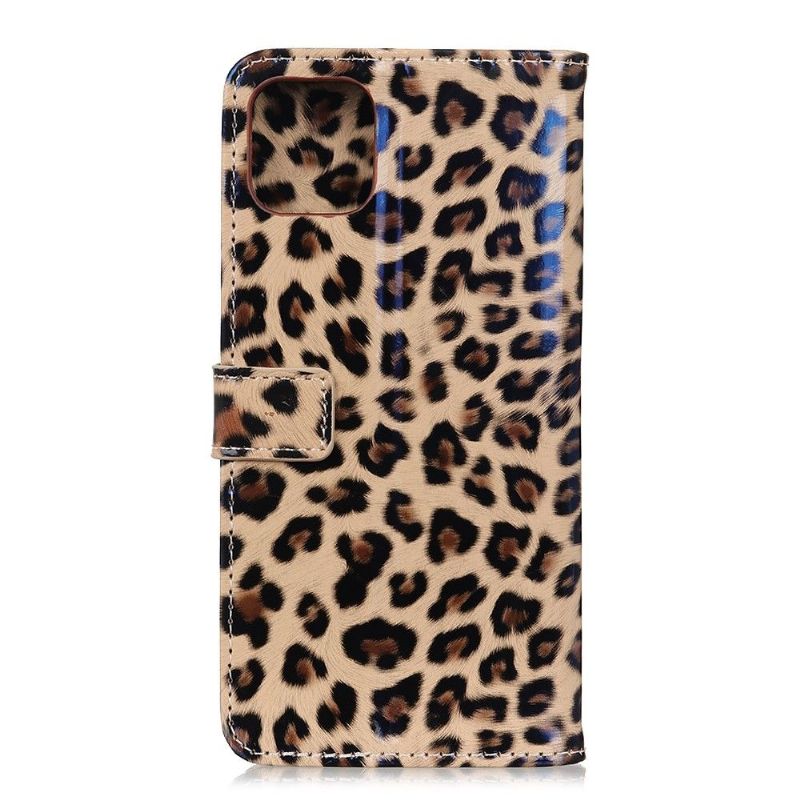 Læder Cover iPhone 12 Pro Max Leopard