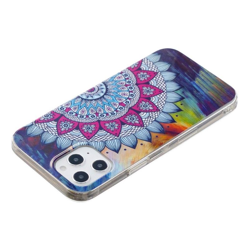 Mobilcover iPhone 12 Pro Max Lysende Farverig Mandala