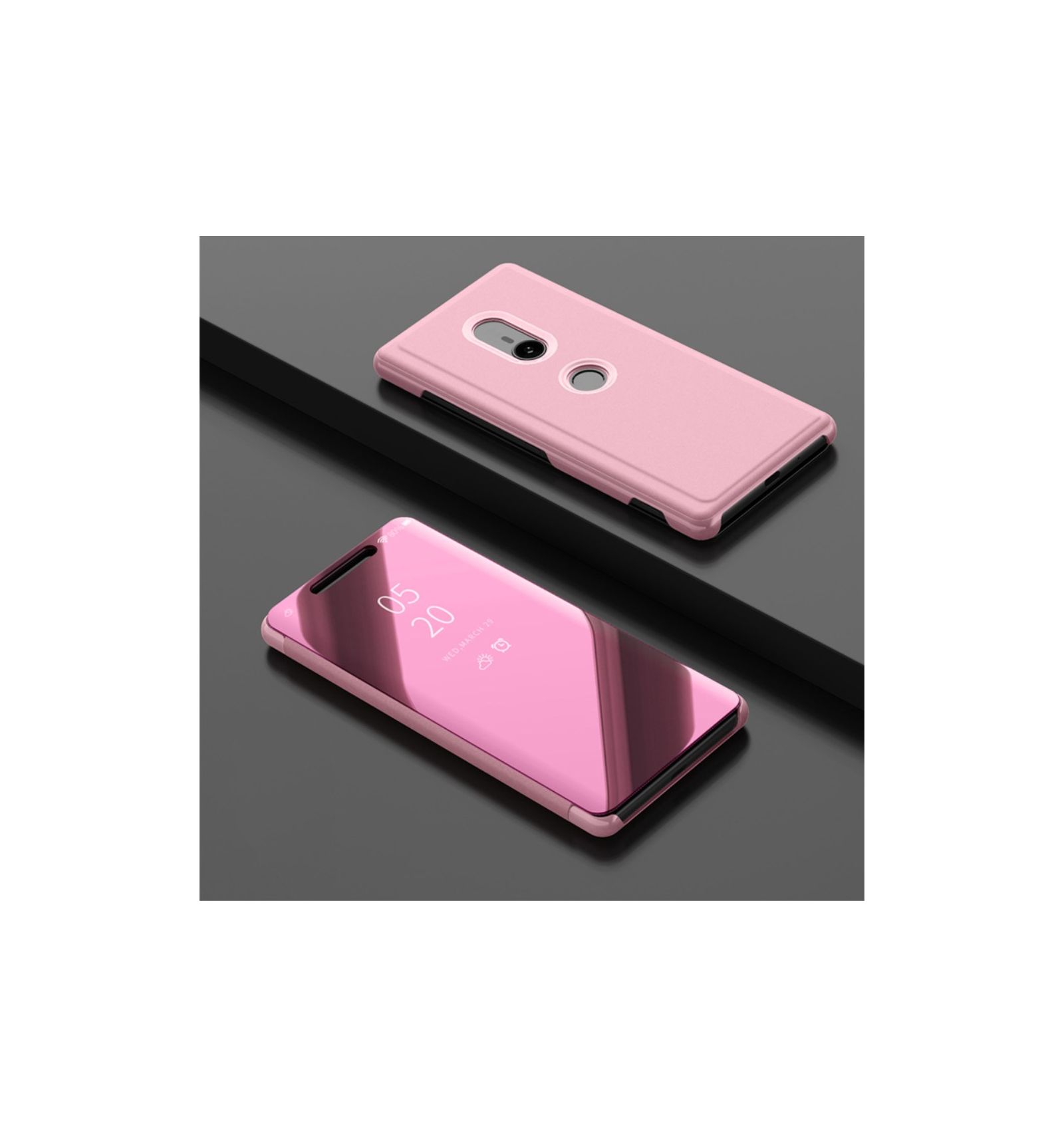 Mobilcover Sony Xperia XZ3 Original Flip Cover Spejleffekt