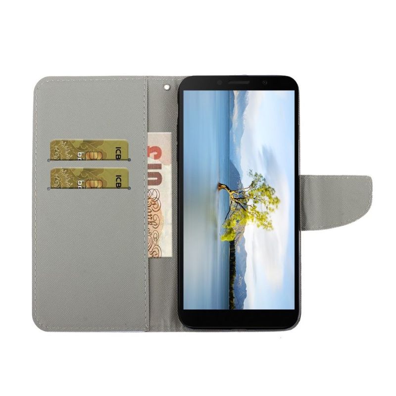 Flip Cover Huawei Y5p Anti-fald Flyvende Sommerfugle