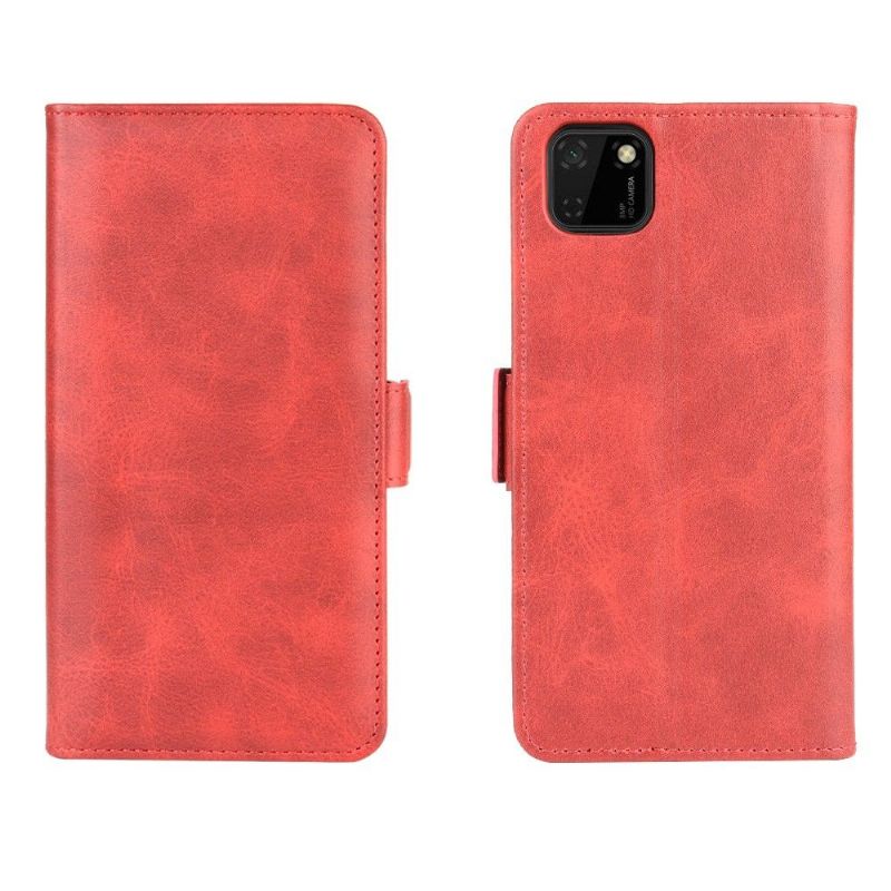 Læder Cover Huawei Y5p Original Mat Imiteret Lædercover