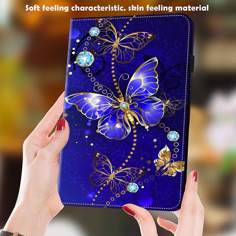 Etui Samsung Galaxy Tab S9 Fe Diamantsommerfugle