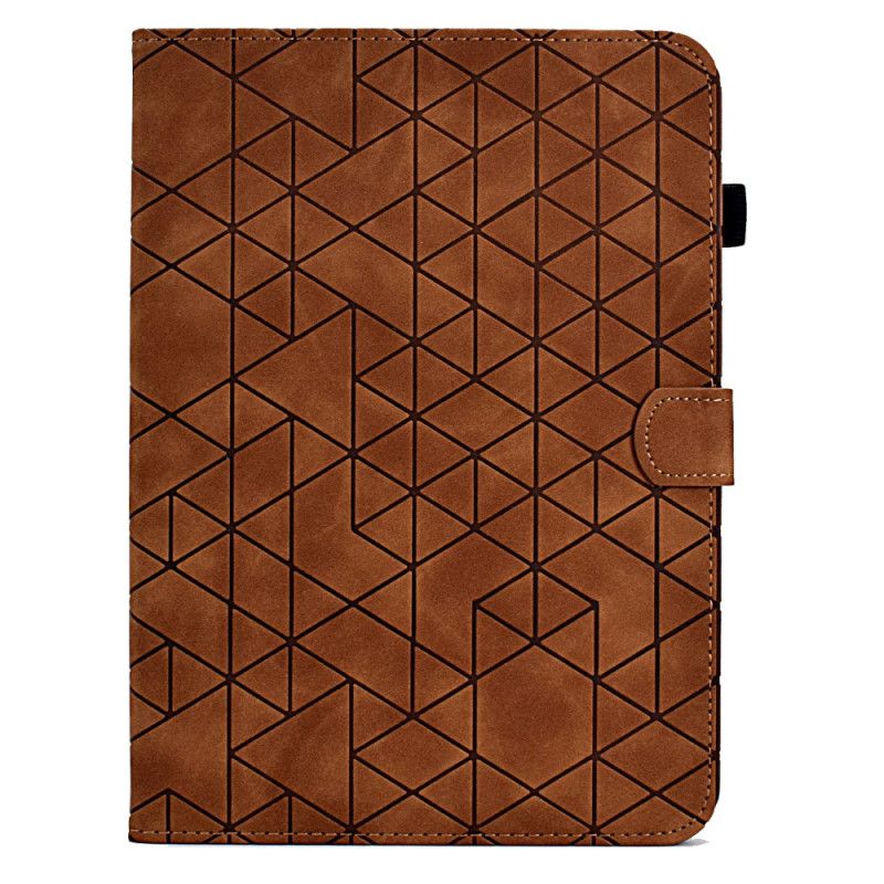 Flip Cover Samsung Galaxy Tab S9 Fe Geometrisk Mønster