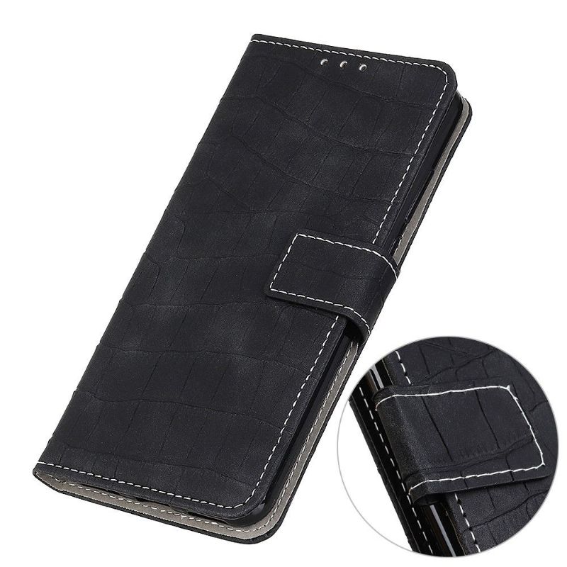 Flip Cover OnePlus Nord Croc-imiteret Læder-look