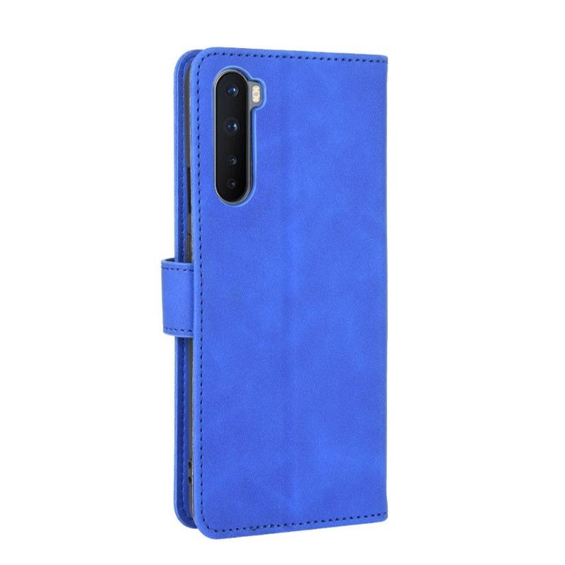 Læder Cover OnePlus Nord Original Flip Cover Blåt Kunstlæder