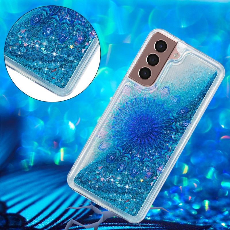 Cover Til Samsung Galaxy S24 Plus 5g Flydende Glitter Og Mandala