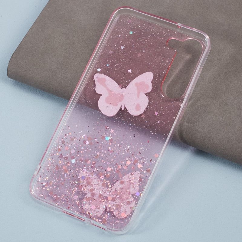 Cover Til Samsung Galaxy S24 Plus 5g Sommerfugle Pailletter