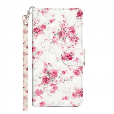 Flip Cover Samsung Galaxy S24 Plus 5g Frihedsblomster Med Rem