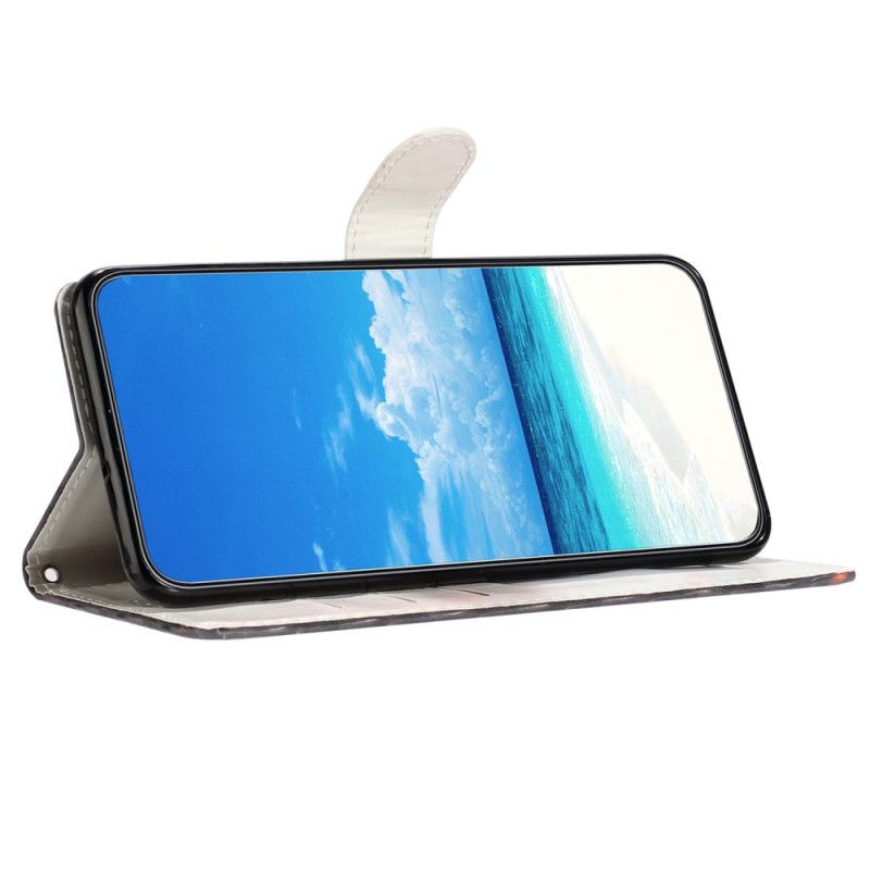 Flip Cover Samsung Galaxy S24 Plus 5g Striber Og Hjerter Med Rem