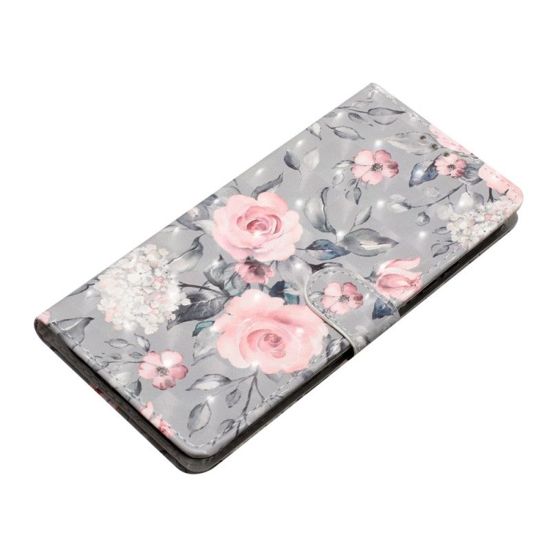 Flip Cover Til Samsung Galaxy S24 Plus 5g Blomster Med Rem